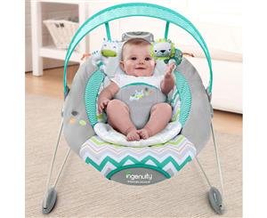 Ingenuity SmartBounce Automatic Bouncer Rocker w Timer for Baby Infant Ridgedale