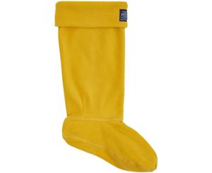 Joules Womens Welton Warm Comfortable Fleece Welly Socks - Antique Gold