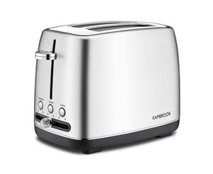 Kambrook 2 Slice 900W Stainless Steel Bread Cancel/Lift/Reheat Toaster Silver