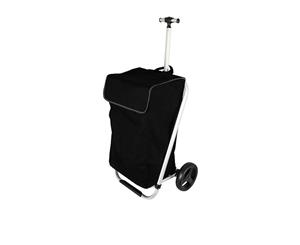 Karlstert Telescopic Handle Shopping Trolley Black