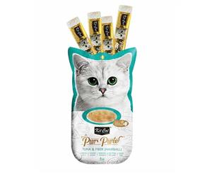 Kit Cat Purr Puree Tuna & Fibre Anti Hairball Cat Treat 60g