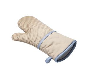 Kitchen Heat Resistan Oven Gloves - khaki (Size33cm x 18cm)