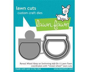 Lawn Fawn Cuts Reveal Wheel Keep On Swimming Add-On Dies LF1957