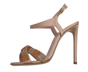 Lerre Women's Rhinestone Strap Sandal - Beige