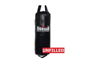 MORGAN Short & Skinny Punch Bag Muay Thai Boxing MMA [Unfilled - Black] - Black