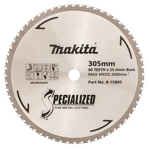 Makita 305mm 60T TCT Circular Saw Blade for Metal Cutting - Cold Cut Saws - SPECIALIZED