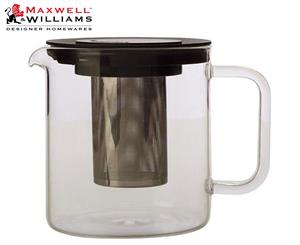 Maxwell & Williams Blend 1L Glass Teapot w Lid Infuser Filter Tea Pot Jug Clear