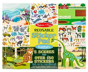 Melissa & Doug Reusable Sticker Pad - Habitats