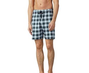 Mey Men 18950-188 Lounge Ciel Grey Plaid Pyjama Short