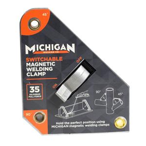 Michigan 2 Angle 35kgf Switchable Magnetic Welding Clamp MMAGSSW35