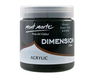 Mont Marte Dimension Acrylic Paint 250ml Pot - Hookers Green Deep