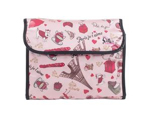 Multi-Purpose Toiletries Travel Makeup Cosmetic Flip Bag - Paris Je'Taime