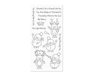 My Favorite Things Clear Stamp Set 4 inch x 8 inch - Festive Friends