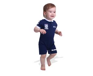 NZ Auckland Blues Super Rugby Union Footysuit All-in-one Shorts Childs Size 1