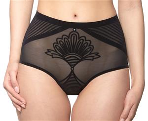 Nancy Ganz Women's Enchant Waisted Brief - Black