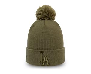 New Era Knit KIDS Winter Beanie - LA Dodgers olive - Olive