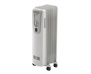 OIL5 HELLER 1000W 5-Fin Oil Column Heater Heller 3 Heat Settings 1000W 5-FIN OIL COLUMN HEATER