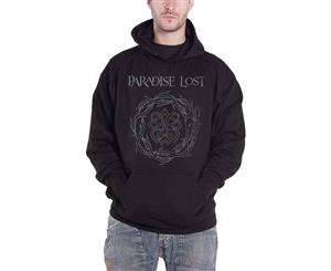 Paradise Lost Hoodie Crown Of Thorns Band Logo Official Mens Pullover - Black