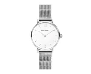 Paul Hewitt Sailor Modest Silver Case White Sand Dial Silver Mesh Strap