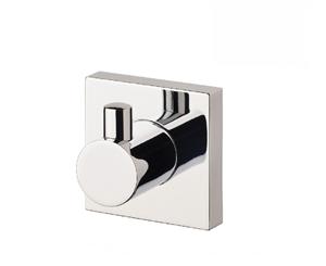 Phoenix Radii Robe Hook Square Plate Chrome RS897 CHR