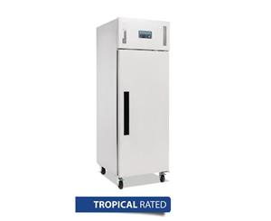 Polar Gastro Freezer Single Door Upright - 600Ltr 21cuft Ventilated Au Plug - Silver