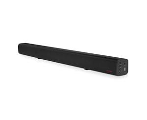 Pure Acoustics 2.0ch Wireless Bluetooth Soundbar Speaker 3.5mm w/FM Radio/USB BK