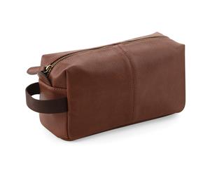 Quadra Nuhide Faux Leather Washbag (Pack Of 2) (Tan) - BC4560