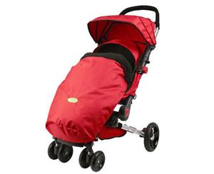 QuickSmart Baby/Toddler Padded Footmuff for Stroller/Carrier Fleece Lined/Red