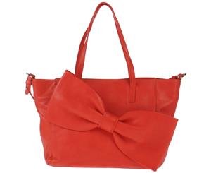 REDValentino Bow Shopper Tote Bag - Red