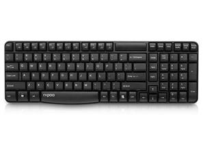 Rapoo Wireless keyboard Black E1050- 2.4Ghz Wireless at a Price of Wired