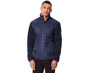 Regatta Mens Chilton III Hybrid Water Repellent Full Zip Fleece Jacket - Navy/Navy