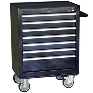 SP Tools 7 Drawer Black Tool Trolley SP40104