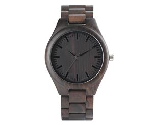 Sandalwood Watches Vintage Wristwatch Bamboo Wristwatch-Black