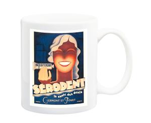 Serodent Toothpaste Art Deco Advert Poster Mug - 11 Fluid Oz