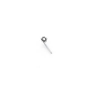 Silver CZ Flower Nose Stud