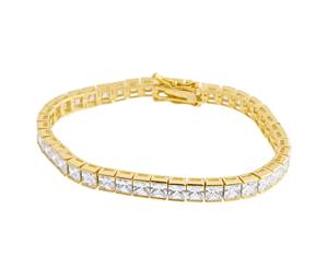 Sterling 925er Silver Tennis Bracelet 5mm - Gold