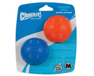 Strato Medium Chuck It Dog & Puppy Ball 2 Pack (ChuckIt)