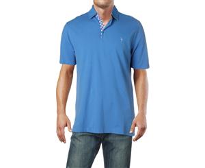 Tailor Byrd Mens Cotton Blend Logo Polo Shirt