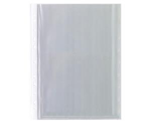 Tiger Stationery A4 Multi Punched Pockets/Plastic Wallets Value Pack (Pack Of 50) (Clear) - SG14717