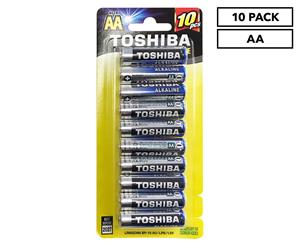 Toshiba Alkaline AA Batteries 10-Pack