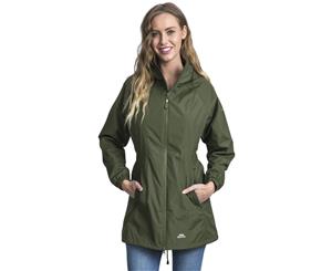 Trespass Womens/Ladies Daytrip Hooded Waterproof Walking Jacket Coat - Moss