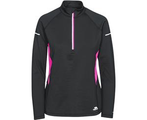 Trespass Womens/Ladies Persinii Long Sleeve Fitness Running Tops - BLACK