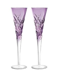 Vera Wang Wedgwood Duchesse Encore Lavender Flute Pair