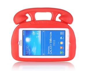 WIWU Telephone Soft Silicone Tablet Case 7.0 inch For Samsung Galaxy Tab 3 P3200/T110/T111/T210/T211/T230/Huawei T1/Lenovo A7-Red