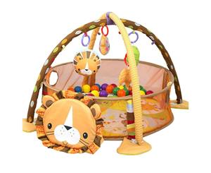 3 in 1 Baby Cartoon Toys Activity Gym Play Mat & Ball Pit Infant Floor Mat