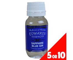 5 or 10 Pack Spirit Essence Flavour SAPPHIRE BLUE GIN 50ml Edwards Essence