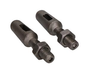 AB Tools 2xSlotted Tailgate Lug for Trailer Truck Dropside Self Colour Threaded