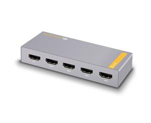 Alogic 4 Port HDMI 2.0 4K Splitter HDMI 2.0 & HDCP 2.2 Metal Housing HD4KSPL04