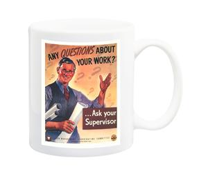 Any Questions About Your Work 1940 Poster Mug - 11 Fluid Oz