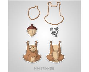 Art Impressions Mini Spinners Stamp & Die Set 7&quotX4"-Squirrel